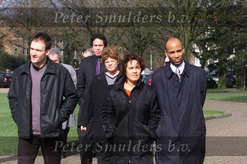Hilversum, 11 mart 2000
Begrafenis Gitty Budie
Humberto Tan en Diona de Graaf