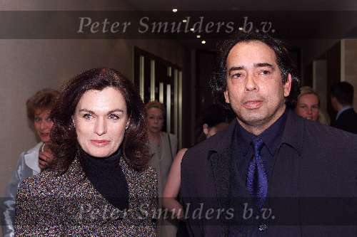 Amsterdam 11maart 2000
Modeshow van Mart Visser bij het Hilton hotel.
Marcel Bertsch (ex-man Berdien Stenberg 0 met Liz Snoyink