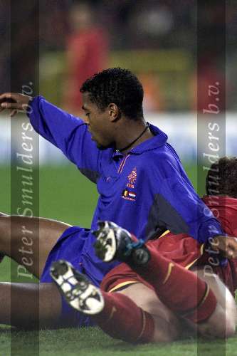 Brussel, 29 maart 2000
Belgie-Nederland, eindstand 2-2 in het Koning Boudewijn stadion vriendschappelijk wedstrijd
Patrick Kluivert