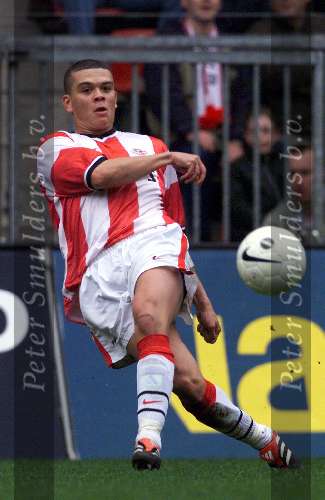 Eindhoven, 12 maart 2000
PSV-FC Utrecht, eindstand 2-1
De man van de twee doelpunten Wilfred Bouma