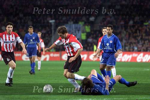 Eindhoven, 15 maart 
1/4 finale UEFA-Cup PSV-FCKaiserslautern, eindstand 0-1
Arnold Bruggink