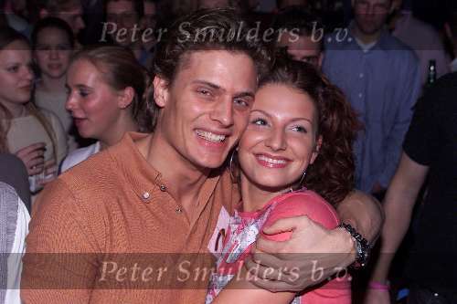 Rotterdam 29 maart 2001
Uitreiking cd Georgina Verbaan in de Baja Beachc club.
Winston Post met zijn vriendin
