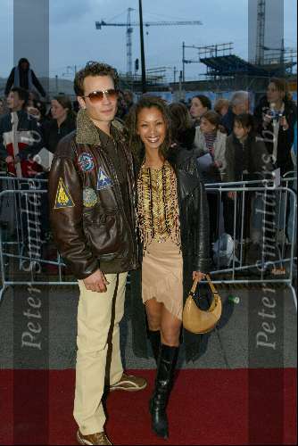 Amsterdam 20 maart 2002
Premiere Britney Spears.
Edgar Wurfbain met Cyrille BB