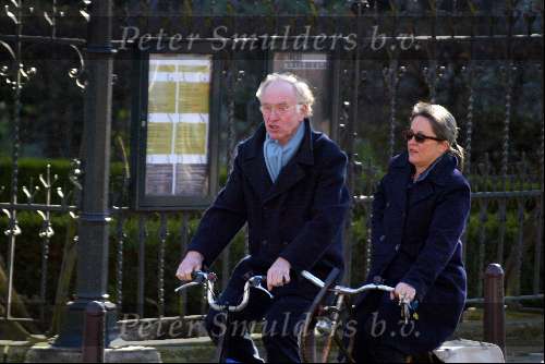 Amsterdam 9 maart 2002
Fred Oster met vrouw op de fiets