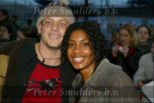 Amsterdam 20 maart 2002
Premiere Britney Spears.
Georgina Kwayke met vriend