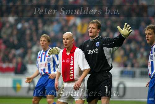 Amsterdam 18 maart 2002
AJAX-Heerenveen 2-0
Hans Vonk en Jan v Halstv