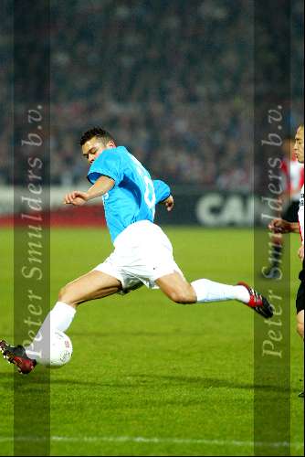 Rotterdam 21 maart 2002
Feyenoord-PSV 1-1 kwartfinale uefa cup
Wilfred Bouma
