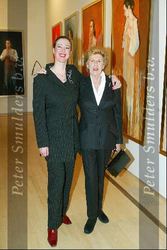 amstelveen 12 maart 2003
Opening expositie ans marcus bij jan v d togtmuseum.
jetty pearl met dochter