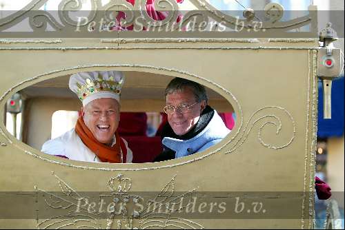 Amsterdam 14 maart 2003
Joop Braakhekke en Frans Molenaar in gouden koets