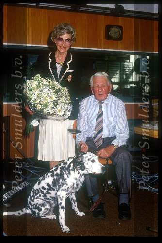Willy Walden met zijn vrouw bij afscheid laatste radioprogramma 24 januari 1988