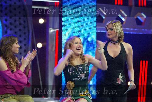 Hilversum 6 maart 2004
Idols in studio 22.  
Alice Idols  Meike Idols en Tooske Breugem