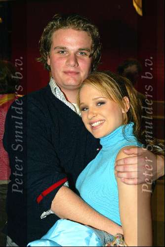Hilversum 13 maart 2004
Finale Idols in studio 22 in Hilversum.
Alice Idols met vriend.