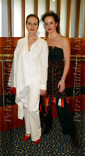 Amsterdam 14 maart 2004
Modeshow Paul Schulten in het Okura hotel.
Ans Marcus en Siegried Marcus