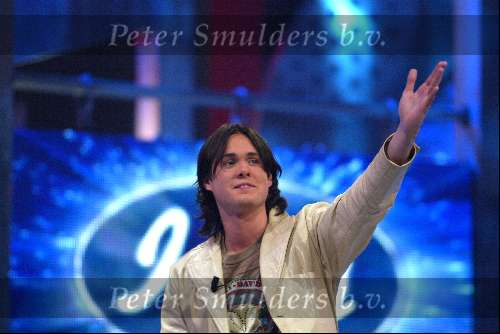 Hilversum 6 maart 2004
Idols in studio 22. Boris Idols tijdens zijn optreden
De 10 finalisten