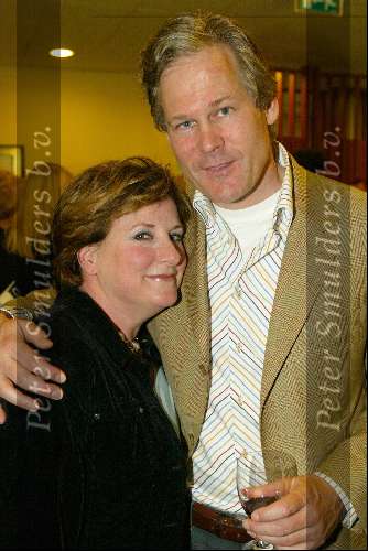 Amsterdam 14 maart 2004
Modeshow Paul Schulten in het Okura hotel.
Catherine Keyl met vriend