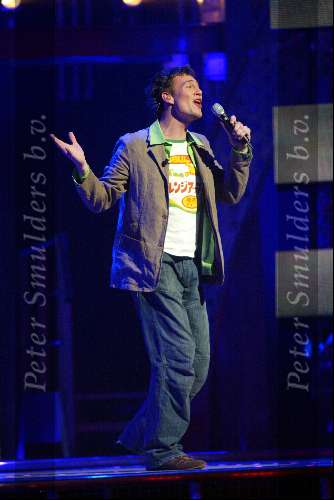 Hilversum 6 maart 2004
Idols in studio 22. Eric Idols tijdens zijn optreden
De 10 finalisten