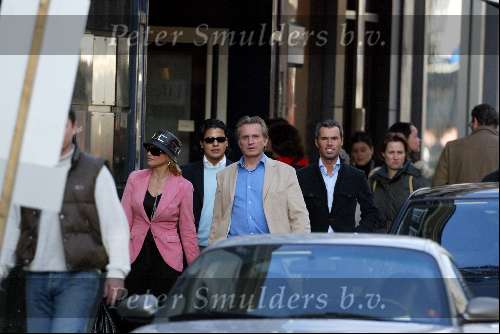 Amsterdam 27 maart 2004
Connie Breukhoven met Hans  Marvine en Edwin op PC Hooftstraat