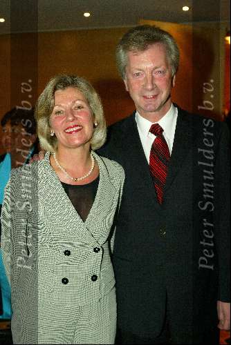 Amsterdam 13 maart 2004
Modeshow Mart Visser in het Hilton. 
Jan Kamminga met vrouw