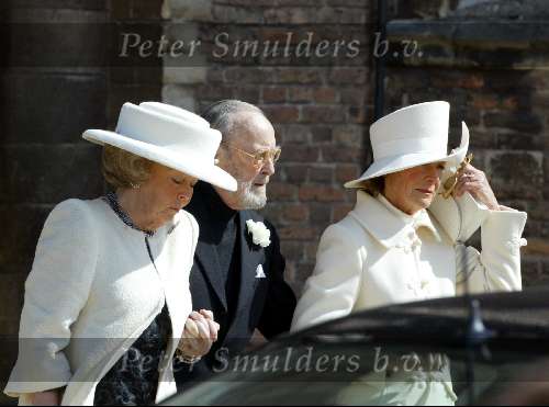 Delft 30 maart 2004
Begrafenis prinses Juliana in Grote kerk 
Koningin Beatrix Prins Bernhard en Prinses Irene