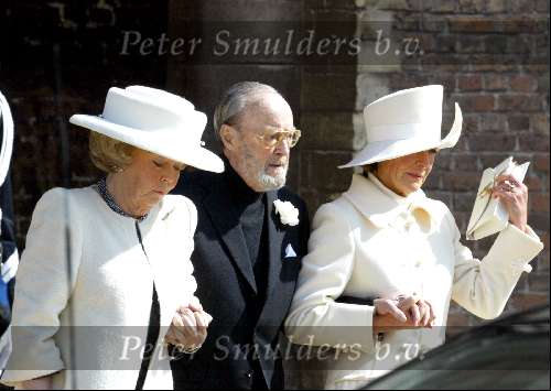 Delft 30 maart 2004
Begrafenis prinses Juliana in Grote kerk 
Koningin Beatrix Prins Bernhard en Prinses Irene