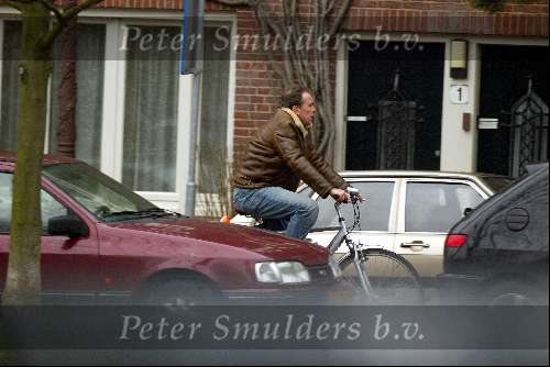 Amsterdam 10 maart 2004
Maarten Spanjer met de fiets in amsterdam