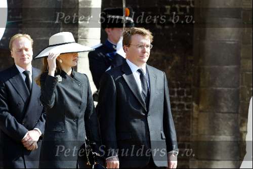 Delft 30 maart 2004
Begrafenis prinses Juliana in Grote kerk 
Prins Friso en Mabel Wisse Smit
