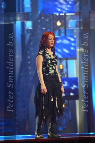 Hilversum 6 maart 2004
Idols in studio 22. Marlies Idols tijdens haar optreden
De 10 finalisten