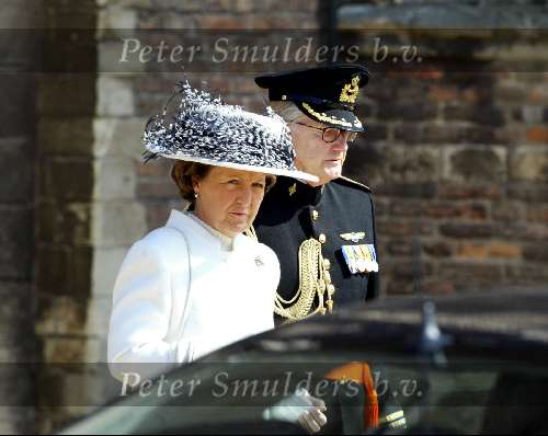 Delft 30 maart 2004
Begrafenis prinses Juliana in Grote kerk 
Pieter v Vollenhoven en prinses Margriet