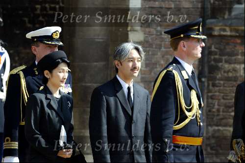 Delft 30 maart 2004
Begrafenis prinses Juliana in Grote kerk 
Prins Akishino van japan