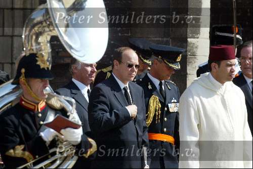 Delft 30 maart 2004
Begrafenis prinses Juliana in Grote kerk 
Prins Albert v Monaco