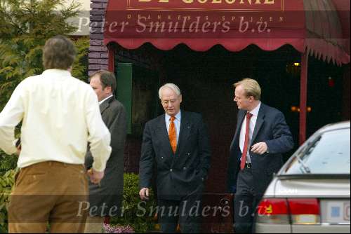 Graveland 11maart 2004
Prins Carlos en zijn vader Prins Carl Hugo lunchen bij restaurant de Colonie.