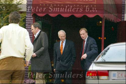 Graveland 11maart 2004
Prins Carlos en zijn vader Prins Carl Hugo lunchen bij restaurant de Colonie.