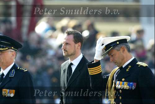 Delft 30 maart 2004
Begrafenis prinses Juliana in Grote kerk 
Prins Haakon van Noorwegen