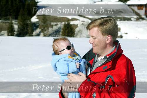 Lech 17 maart 2004
Prins Willem Alexander en  Prinses Amalia   in Lech.