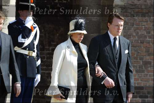 Delft 30 maart 2004
Begrafenis prinses Juliana in Grote kerk 
Prins Constantijn en Prinses Laurentien