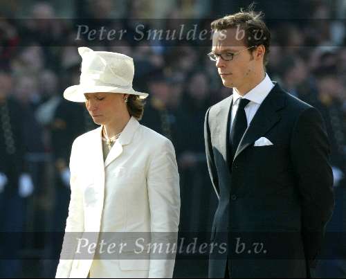 Delft 30 maart 2004
Begrafenis prinses Juliana in Grote kerk . Prinses  Margaritha en prins Jaime