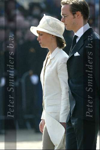Delft 30 maart 2004
Begrafenis prinses Juliana in Grote kerk . Prinses Margaritha en prins Jaime