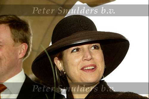 Vlaardingen 13 maart 2004
Prinses Maxima en Prins Willem Alexander bij uitreiking Geuzenpenning.