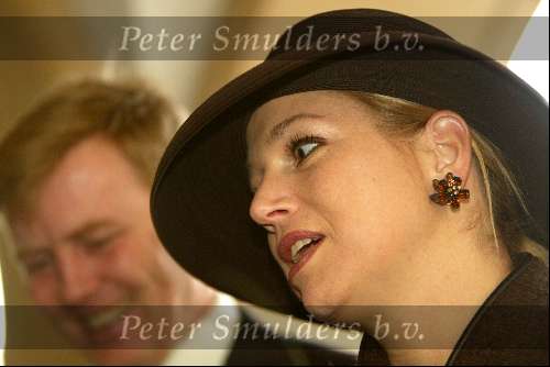Vlaardingen 13 maart 2004
Prinses Maxima en Prins Willem Alexander bij uitreiking Geuzenpenning.