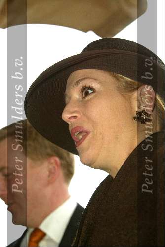 Vlaardingen 13 maart 2004
Prinses Maxima en Prins Willem Alexander bij uitreiking Geuzenpenning.