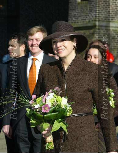 Vlaardingen 13 maart 2004
Prinses Maxima en Prins Willem Alexander bij uitreiking Geuzenpenning.