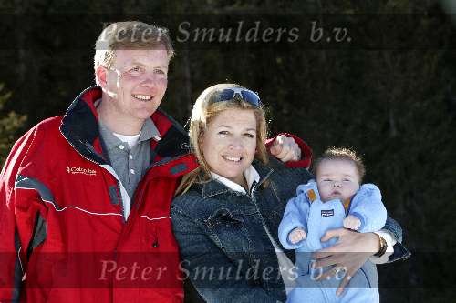 Lech 17 maart 2004
Prinses Maxima, Prins Willem Alexander Prinses Amalia in Lech.
