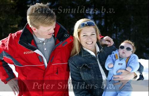 Lech 17 maart 2004
Prinses Maxima, Prins Willem Alexander Prinses Amalia in Lech.