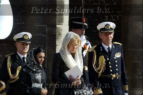 Delft 30 maart 2004
Begrafenis prinses Juliana in Grote kerk 
Prinses Noor