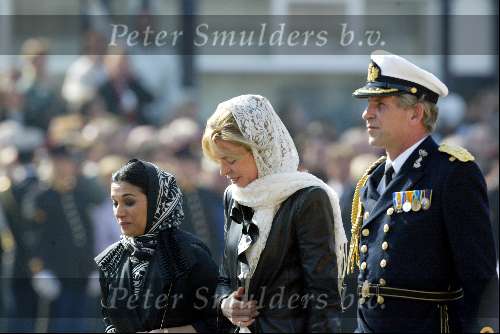 Delft 30 maart 2004
Begrafenis prinses Juliana in Grote kerk 
Prinses Noor v Jordanie