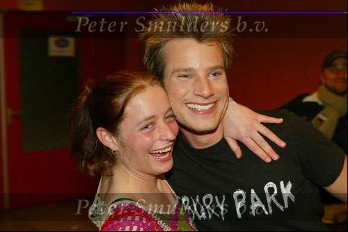 Hilversum 13 maart 2004
Finale Idols in studio 22 in Hilversum.
Robin Idols met vriendin