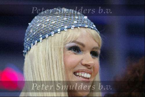 Amsterdam 27 maart 2004
Finale Idols in studio 21.
Tooske Breugem met hoedje