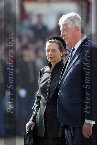 Delft 30 maart 2004
Begrafenis prinses Juliana in Grote kerk 
Wim Kok met vrouw