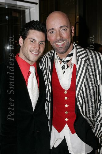 Amsterdam 12 maart 2005
Modeswow Mart Visser in het Hilton.
Maik de Boer met vriend