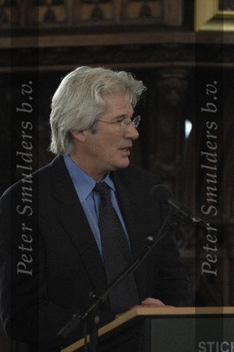 Vlaardingen, 12 Maart 2005 Richard Gere , bekend filmacteur en voor zitter van het ICT